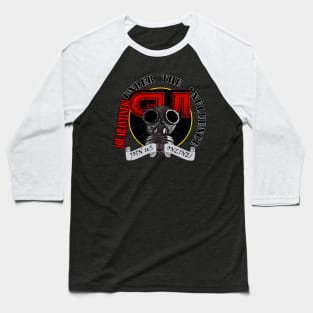 Quarantined Under the Influence Gas Mask Baseball T-Shirt